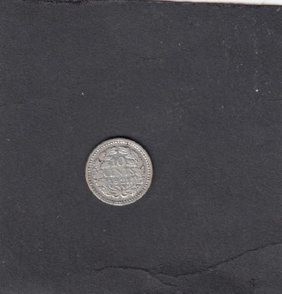 Beschrijving: 10 Cent WILHELMINA